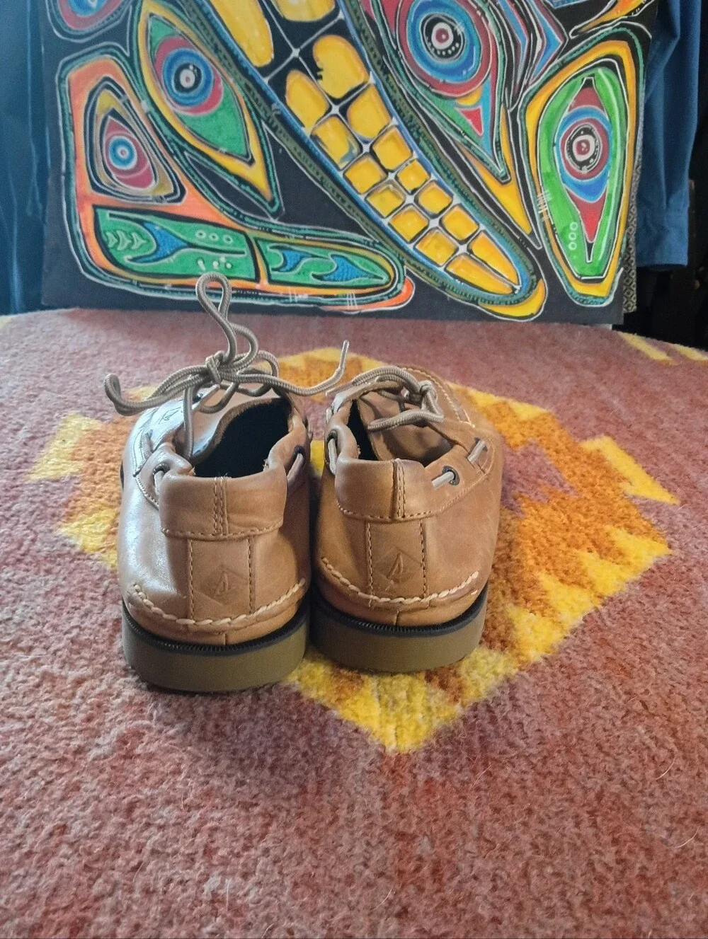 Men's Sperry Casual Boat Shoes - Tan Leather Size 10